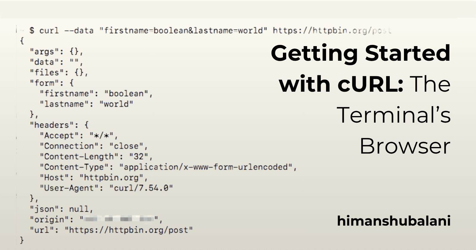 Getting Started with cURL: The Terminal’s Browser