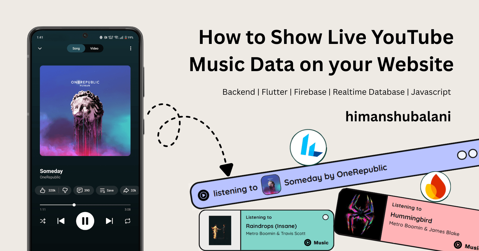 How to Show Live YouTube Music Data on your Website